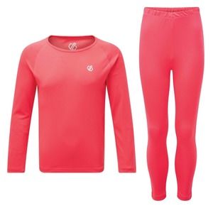 NIB!! Dare2B Kids/Girls Essentials Elate Base Layer Set Neon Pink Size 16